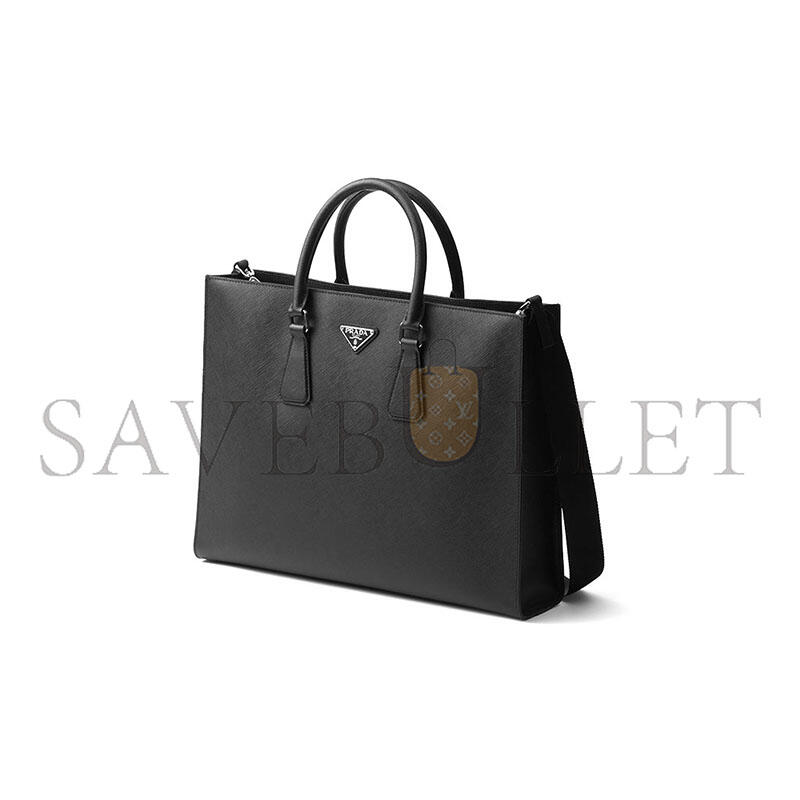 Pra*a saffiano tote bag 2vg101 (40*31*9cm)